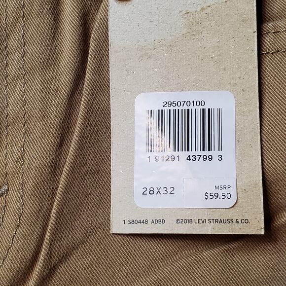 Levi's Men's Size 28X32 NWT 502 Regular Taper Jeans Low Rise Tan - Picture 8 of 9